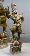 Armored Guardian King (Tianwang) Trampling Demon, Tang dynasty, 1st half of 8th century. Creator: Unknown.