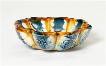 Lobed Bowl with Stylized Florets, Tang dynasty (618-906), first half of 8th century. Creator: Unknown.