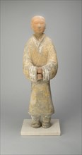 Female Attendant (Tomb Figurine), Western Han dynasty (206 B.C.-A.D. 9), c. 2nd century B.C. Creator: Unknown.