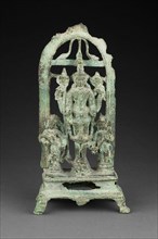 God Vishnu with Lakshmi and Sarasvati, Pala period, 10th/11th century. Creator: Unknown.