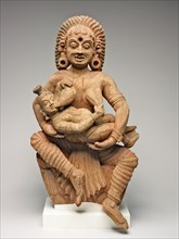 The Infant Krishna Killing the Ogress Putana, 17th century. Creator: Unknown.