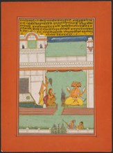 Ragini Khambavati, Page from a Jaipur Ragamala Set, 1750/70. Creator: Unknown.