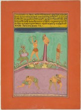 Ragini Desakh, Page from a Jaipur Ragamala Set, 1750/70. Creator: Unknown.