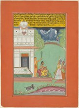 Ragini Devagandhari, Page from a Jaipur Ragamala Set, 1750/70. Creator: Unknown.