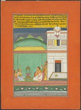Ragini Kamod, Page from a Jaipur Ragamala Set, 1750/70. Creator: Unknown.