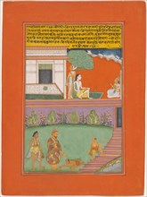 Ragini Setmalar, Page from a Jaipur Ragamala Set, 1750/70. Creator: Unknown.