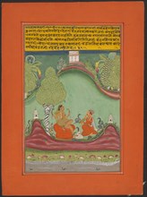 Ragini Asavari, Page from a Jaipur Ragamala Set, 1750/70. Creator: Unknown.