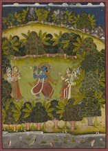 Krishna Fluting for the Gopis, Late 18th or early 19th century. Creator: Unknown.