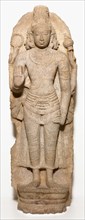 Four-Armed God Brahma Standing in Frontal Posture (Samabhanga), 10th century. Creator: Unknown.