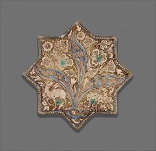 Star-Shaped Tile, Ilkhanid dynasty (1256-1353), c. 1300. Creator: Unknown.