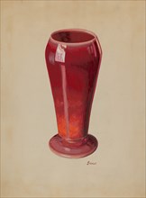 Vase (Opaque Glass), c. 1936. Creator: Robert Stewart.