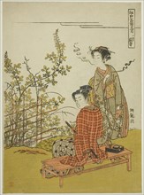 The Eighth Month at Hagi Temple (Hachigatsu Hagidera), from the series "Famous..., c. 1773/75. Creator: Isoda Koryusai.