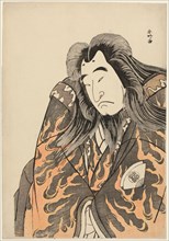 Half-Length Portrait of the Actor Onoe Matsusuke I as Retired Emperor Sutoku in Act, c. 1780. Creator: Katsukawa Shunko.