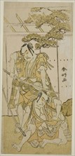 The Actors Otani Hiroji III as Onio Shinzaemon (right), and Nakamura Sukegoro II as..., c. 1775. Creator: Katsukawa Shunko.
