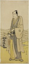 The Actor Ichikawa Danjuro V as Tambaya Suketaro in the Play On'ureshiku Zonji Soga..., c. 1790. Creator: Katsukawa Shunko.