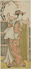 The Actor Sawamura Sojuro III as the Spirit of the Courtesan Takao in the Play Takao..., c. 1787. Creator: Katsukawa Shunko.