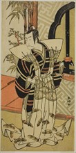 The Actor Ichikawa Danjuro V as Kajiwara Heiji (?) in the Play Hiragana Seisuiki (?)...), c. 1776. Creator: Katsukawa Shunko.