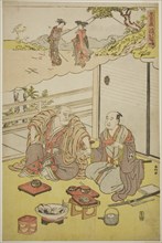 Scenes from Acts Seven and Eight of Chushingura, c. 1788. Creator: Katsukawa Shunko.