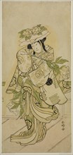 The Actor Nakamura Nakazo I in a Shak-kyo Dance in the Play Aioi Jishi, Performed at... c. 1784. Creator: Katsukawa Shunko.
