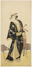 The Actor Ichikawa Danjuro V as Sukeroku in the Joruri "Sukeroku Kuruwa no Natori..., c. 1782. Creator: Katsukawa Shunko.