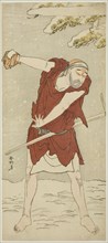 The Actor Onoe Matsusuke I as a Mendicant Monk in the Joruri "Midarezaki Hana no..., c. 1787. Creator: Katsukawa Shunko.