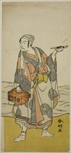 The Actor Ichikawa Yaozo II as the Boatman Jirosaku in the Play Oyafune Taiheiki..., c. 1775. Creator: Katsukawa Shunko.