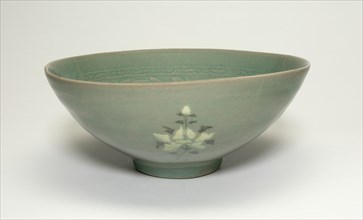 Bowl with Stylized Peonies, Korea, Goryeo dynasty (918-1392), 12th century. Creator: Unknown.
