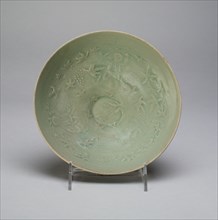 Bowl with Chidren Playing amid Hibiscus and Grapes, Korea, Goryeo dynasty, mid/late 12th century. Creator: Unknown.
