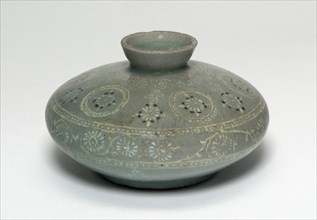 Oil Bottle with Chrysanthemum Flower Heads, Korea, Goryeo dynasty (918-1392), late 13th century. Creator: Unknown.