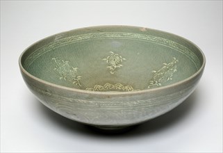 Bowl with Pomegranate Branches and Chrysanthemums, Korea, Goryeo dynasty (918-1392), late 13th cent. Creator: Unknown.
