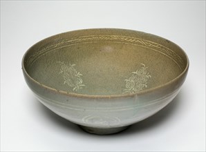 Bowl with Stylized Pomegranate Clusters, Korea, Goryeo dynasty (918-1392), late 13th century. Creator: Unknown.