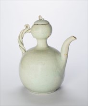 Gourd-Shaped Ewer with Twisted Handle, Korea, Goryeo dynasty (918-1392), mid-12th century. Creator: Unknown.