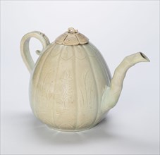 Ewer in the Form of a Melon with Bamboo Spout, Korea, Goryeo dynasty (918-1392), 12th century. Creator: Unknown.