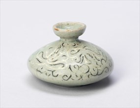 Oil bottle with Scrollwork, South Korea, Goryeo dynasty (918-1392), 12th/13th century. Creator: Unknown.