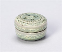 Covered Cosmetic Box with Chrysanthemum Flower Heads, South Korea, Goryeo dynasty, 13th century. Creator: Unknown.