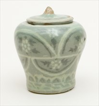 Miniature Covered Jar, South Korea, Goryeo dynasty (918-1392), 12th/13th century. Creator: Unknown.