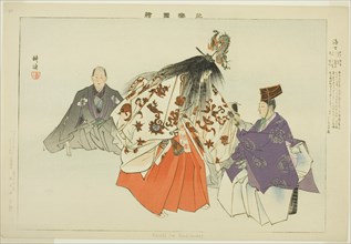 Ama, from the series "Pictures of No Performances (Nogaku Zue)", 1898. Creator: Kogyo Tsukioka.