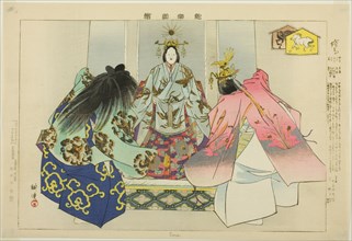 Ema, from the series "Pictures of No Performances (Nogaku Zue)", 1898. Creator: Kogyo Tsukioka.