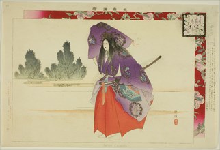 Seiobo, from the series "Pictures of No Performances (Nogaku Zue)", 1898. Creator: Kogyo Tsukioka.