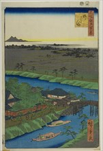 Yanagashima, from the series "One Hundred Famous Views of Edo (Meisho Edo hyakkei)”, 1857. Creator: Ando Hiroshige.