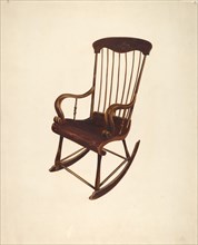 Rocking Chair: Bishop Hill, 1935/1942. Creator: William Spiecker.