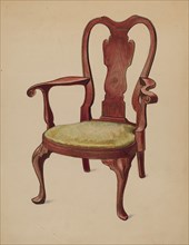 Armchair, c. 1936. Creator: Charles Squires.