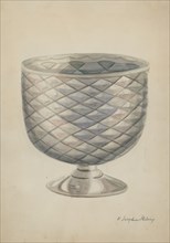 Pressed Glass Bowl, c. 1936. Creator: Ella Josephine Sterling.