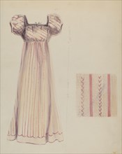 Silk Dress, c. 1936. Creator: Ella Josephine Sterling.