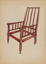Spool Armchair, c. 1936. Creator: Ella Josephine Sterling.