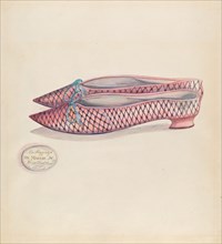 Woman's Slipper, c. 1936. Creator: Ella Josephine Sterling.