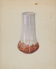 Corn Glass Vase, c. 1936. Creator: Robert Stewart.