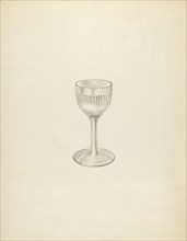 Wine Glass, c. 1937. Creator: Isidore Steinberg.