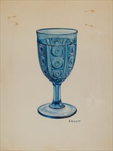 Blue Goblet, c. 1937. Creator: Robert Stewart.