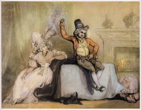 Mr. Bannister and Miss Orser, c1780-1825. Creator: Thomas Rowlandson.